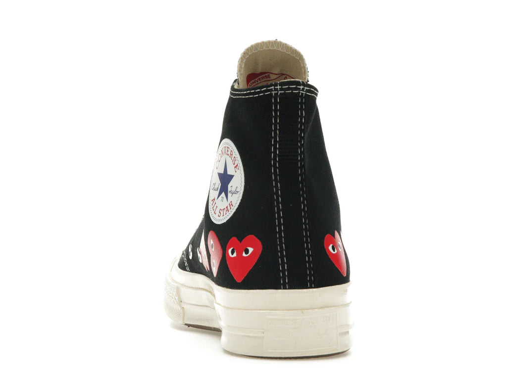 Converse Chuck Taylor All Star 70 Hi Comme des Garçons PLAY Multi-Heart Schwarz