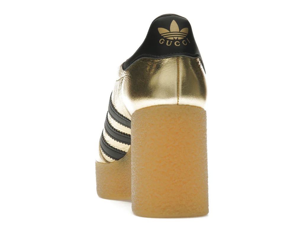 adidas x Gucci Gazelle Wedge Gold Metallic Black (Damen)