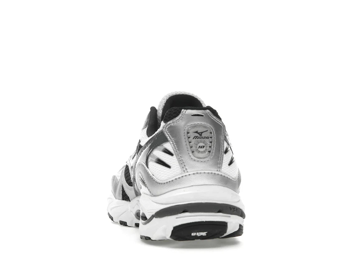 Mizuno Wave Rider 10 Weiß Silber Schwarz