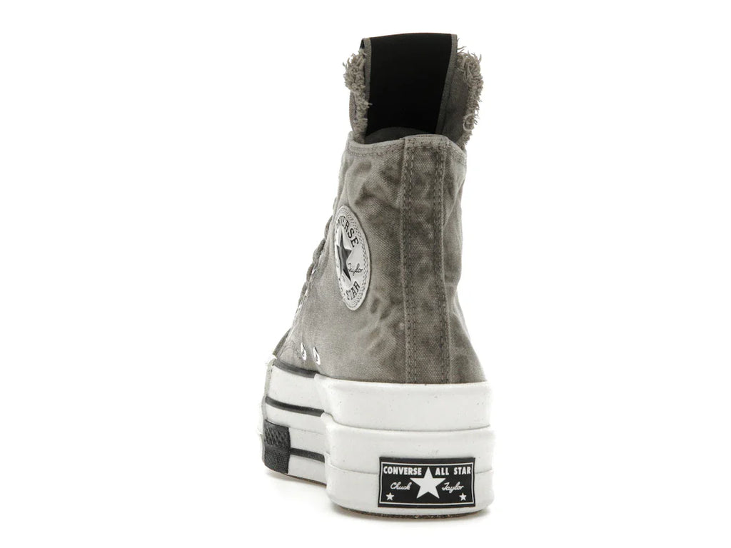 Converse DBL DRKSTAR Chuck Taylor All Star 70 Hi Rick Owens DRKSHDW Overdye Concrete