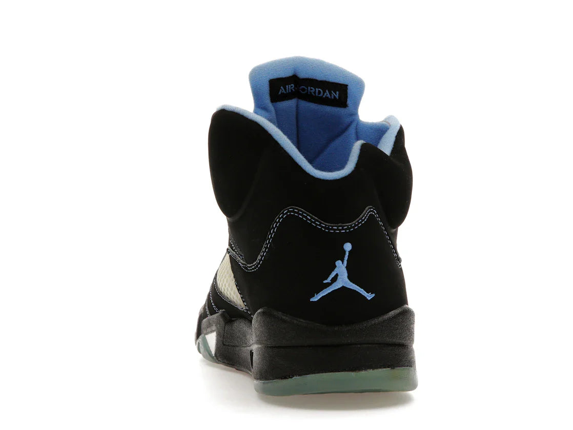 Jordan 5 Retro Schwarz/University Blue