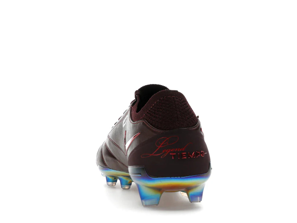 Nike Tiempo Legend 10 Elite Luxe FG Montebelluna Leder Portwein