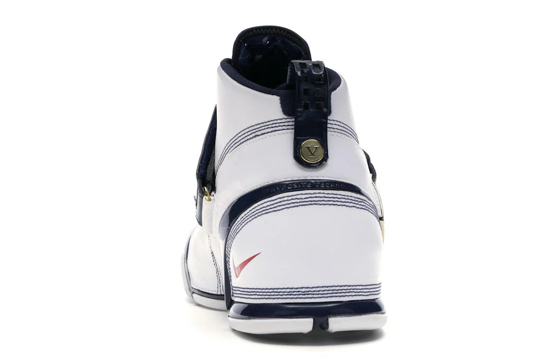 Nike LeBron 5 Weiß Navy Metallic Gold