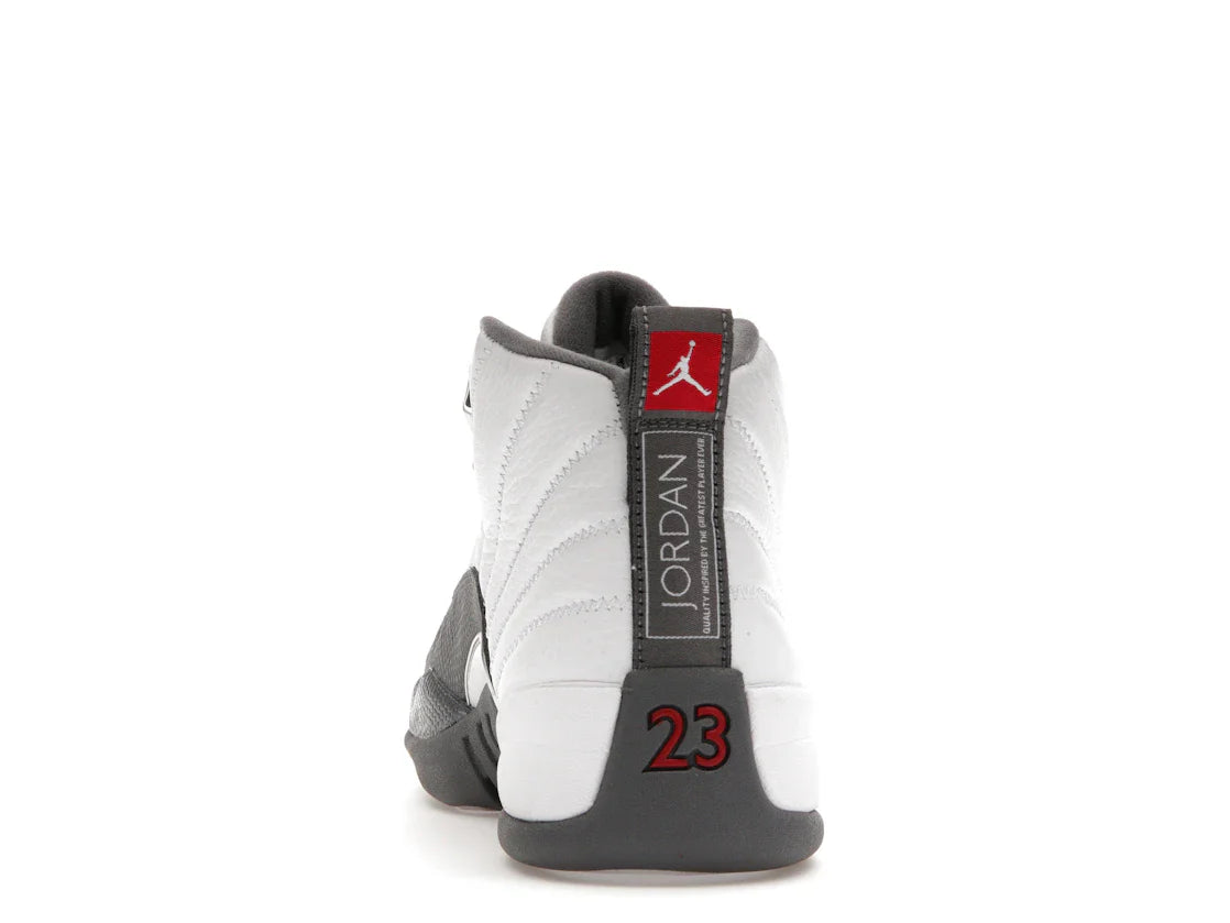 Jordan 12 Retro Weiß Dunkelgrau