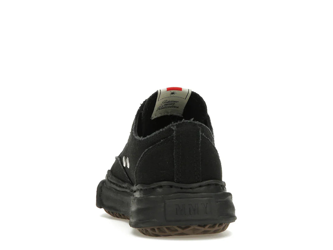 Maison Mihara Yasuhiro Peterson OG Sole Canvas Low Schwarz Schwarz