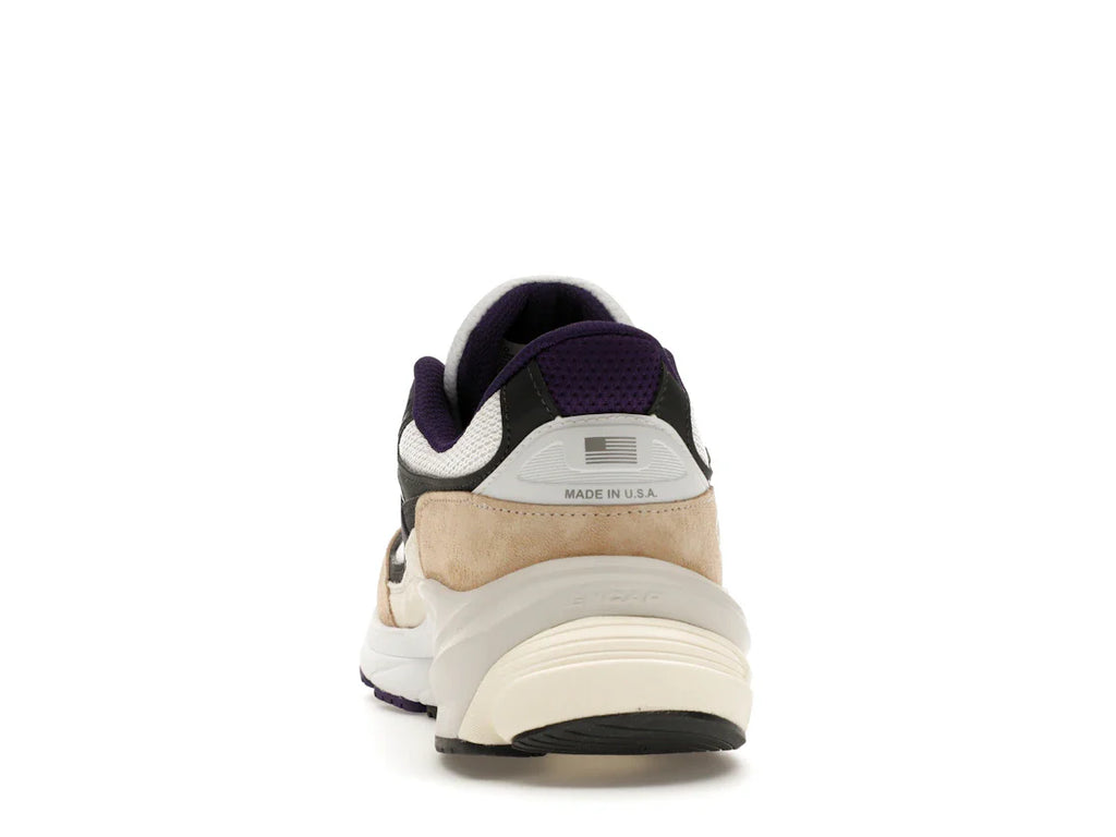 New Balance 990v6 MiUSA Teddy Santis Weiß Schwarz Pflaume