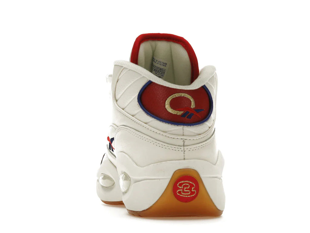 Reebok Question Mid Weiß Rot Blau