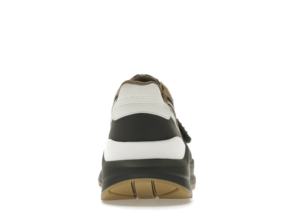 Burberry Ramsey Vintage Check Wildleder-Sneaker Grau Archiv Beige