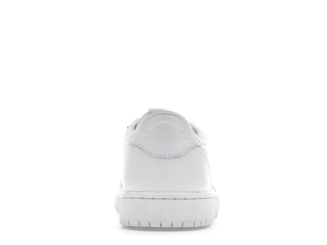 Jordan 1 Retro Low Swooshless Triple White (2025)