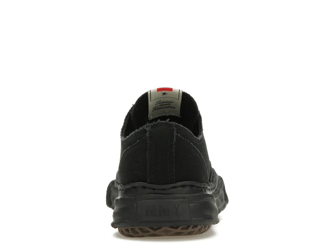 Maison Mihara Yasuhiro Peterson OG Sole Canvas Low Schwarz Schwarz