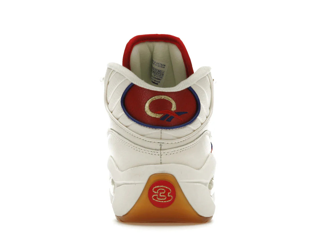 Reebok Question Mid Weiß Rot Blau