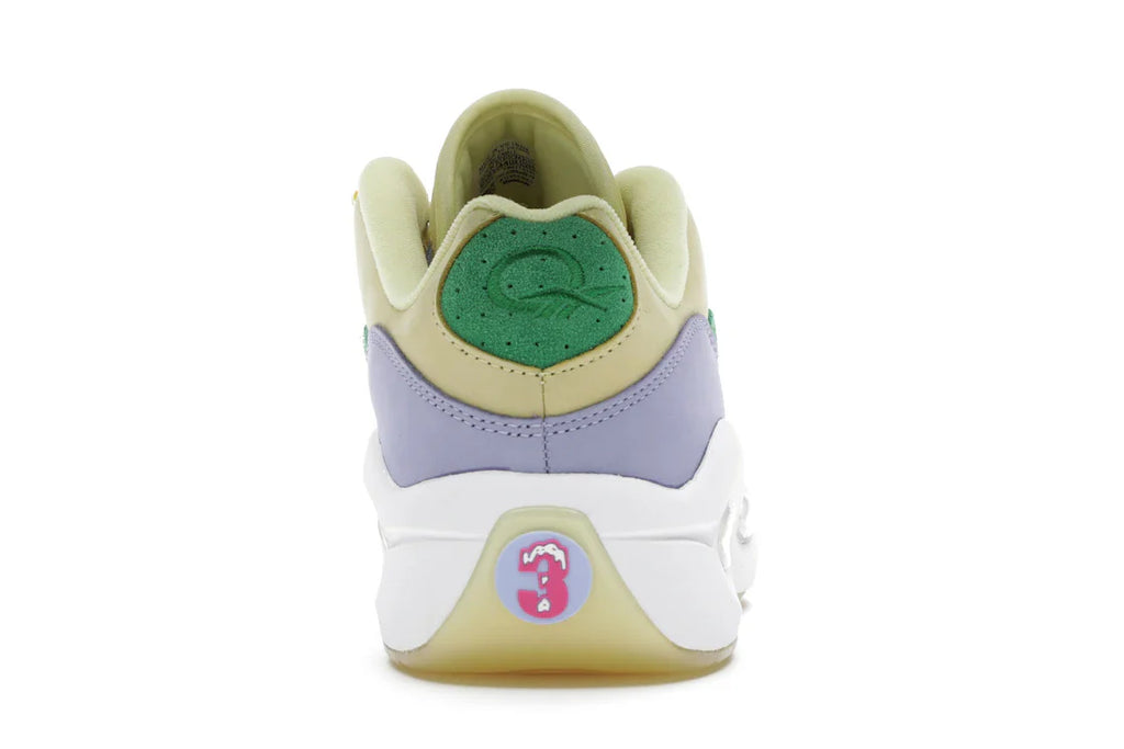 Reebok Question Low BBC Ice Cream Running Dog Gelbgrün