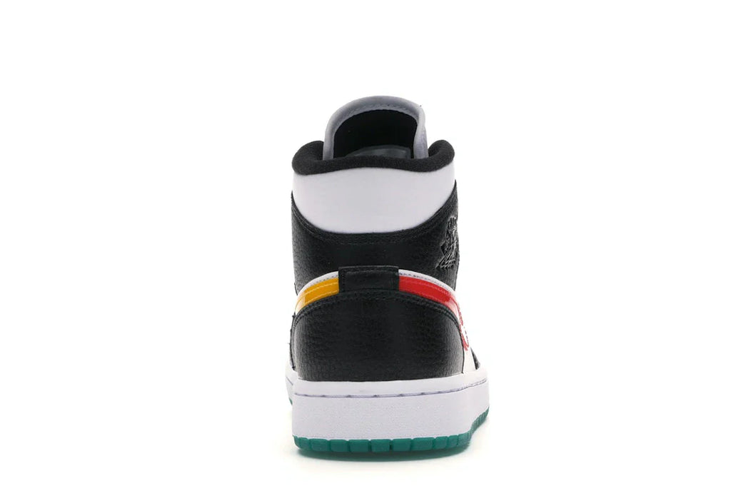 Jordan 1 Mid Alternate Swooshes Rot Gelb (Damen)