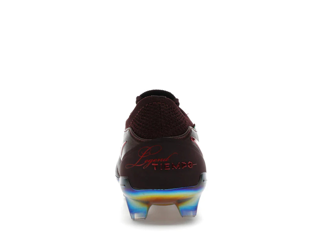 Nike Tiempo Legend 10 Elite Luxe FG Montebelluna Leder Portwein