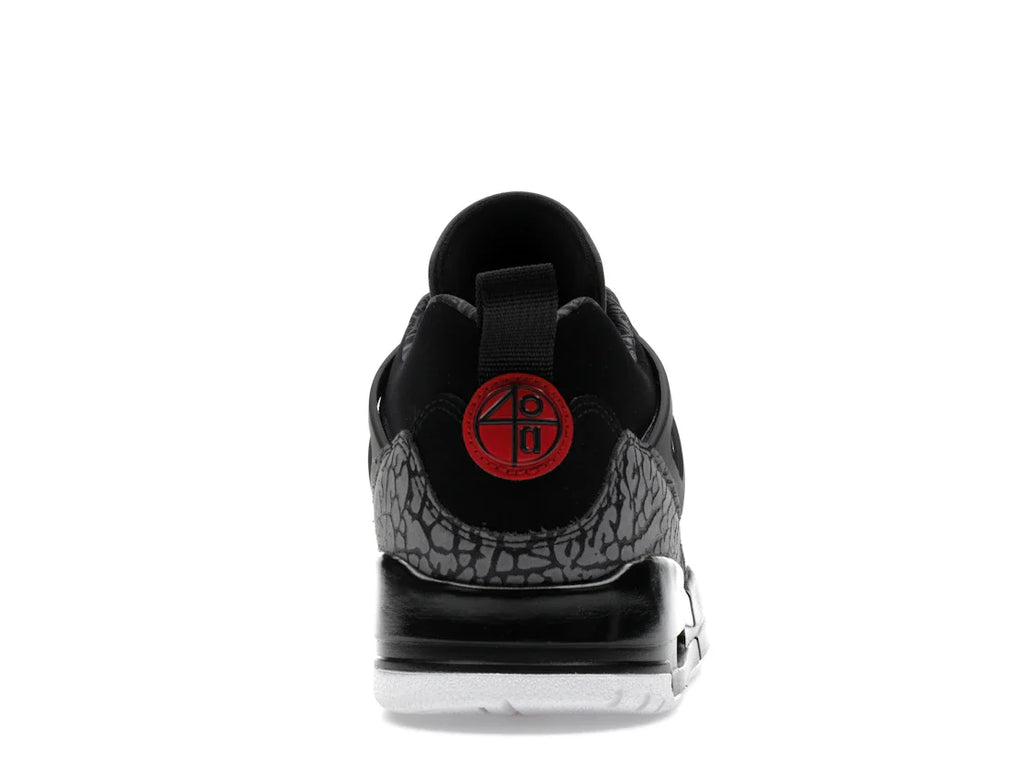 Jordan Spizike Low Schwarz Klassisch Grün Weiß Varsity Rot