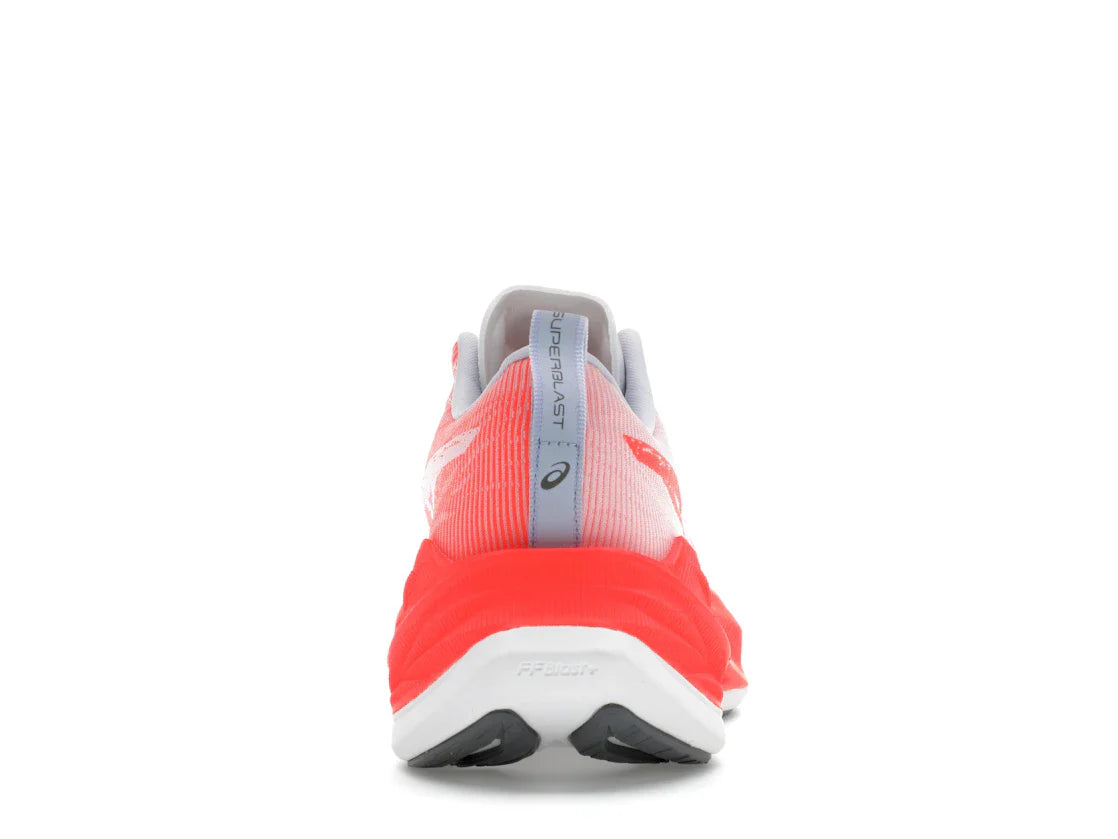 ASICS Superblast Weiß Sonnenaufgang Rot