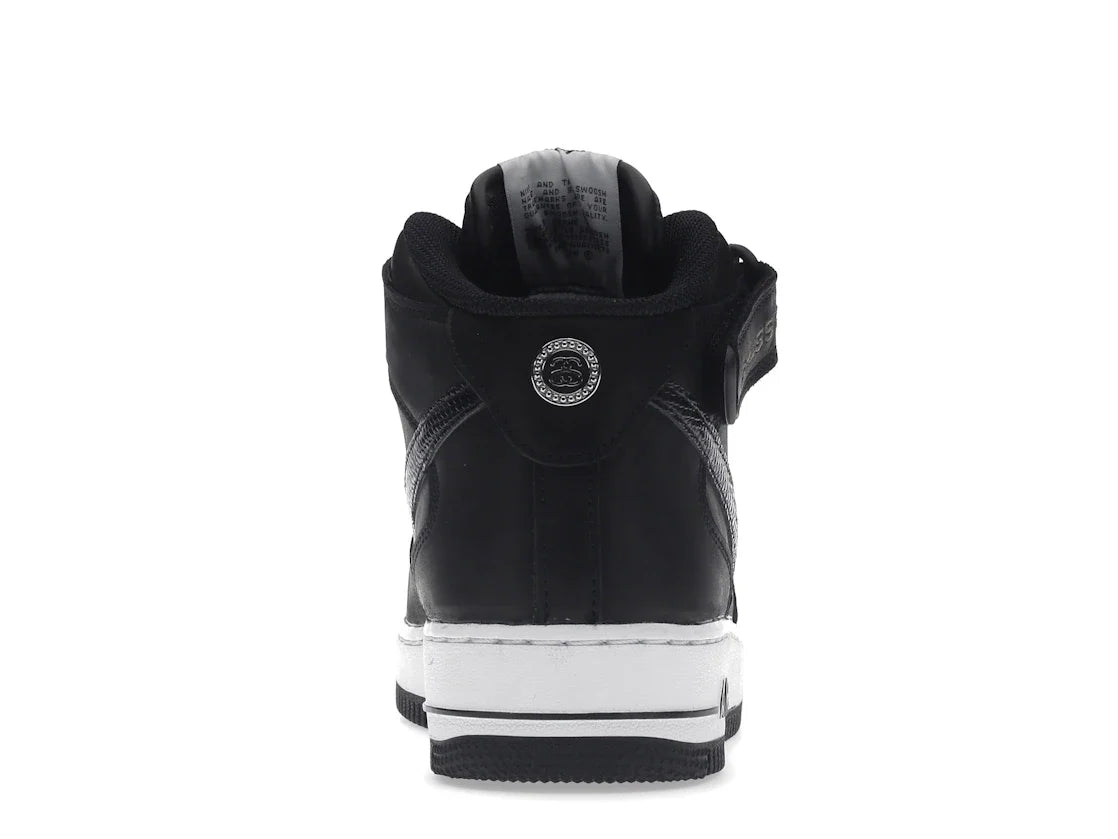 Nike Air Force 1 Mid Stussy Schwarz Weiß