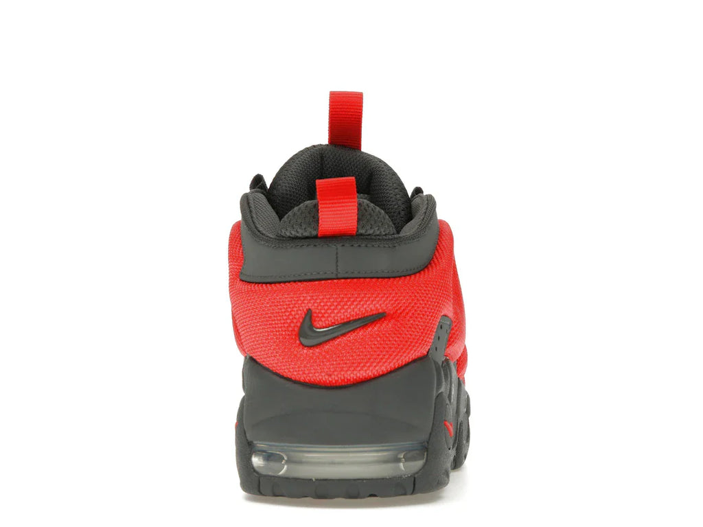Nike Air More Uptempo Low Dunkelgrau Hellkarmesinrot