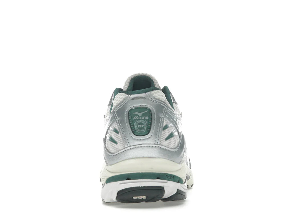 Mizuno Wave Rider 10 Weiß Schiefer Bistro Grün