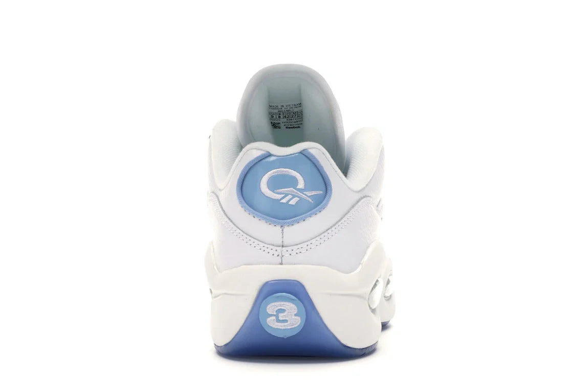 Reebok Question Low Patent Toe Carolina Blue