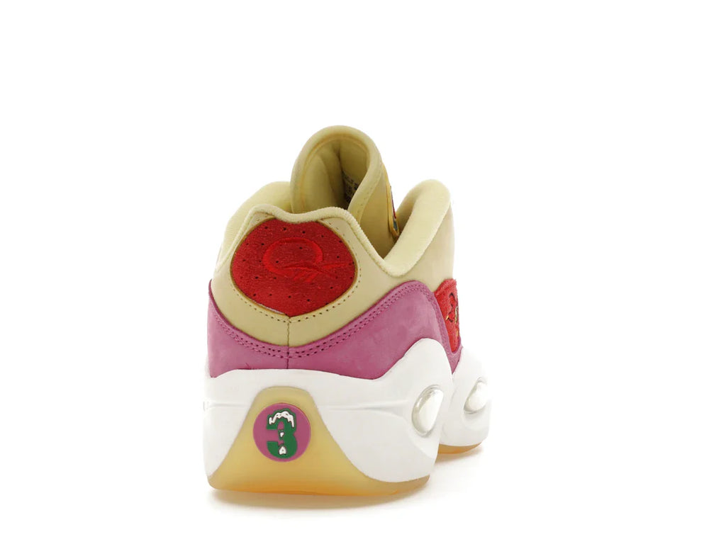 Reebok Question Low BBC Ice Cream Running Dog Gelb Rot