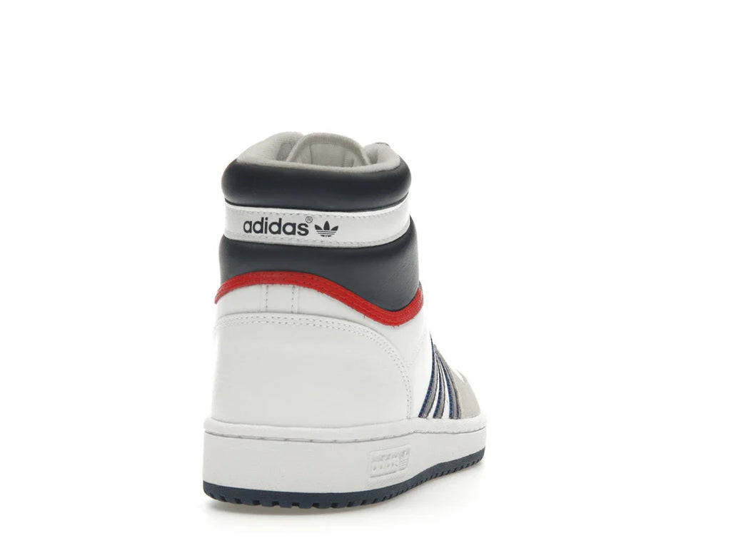 adidas Top Ten Hi Weiß Marineblau Rot