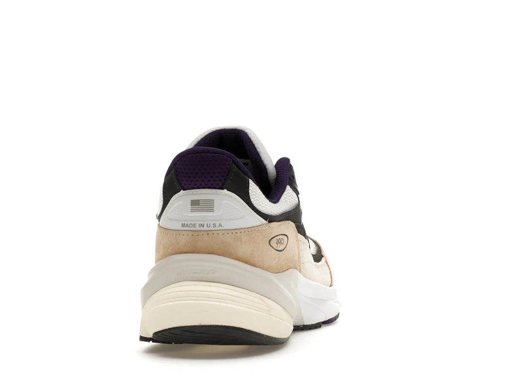 New Balance 990v6 MiUSA Teddy Santis Weiß Schwarz Pflaume