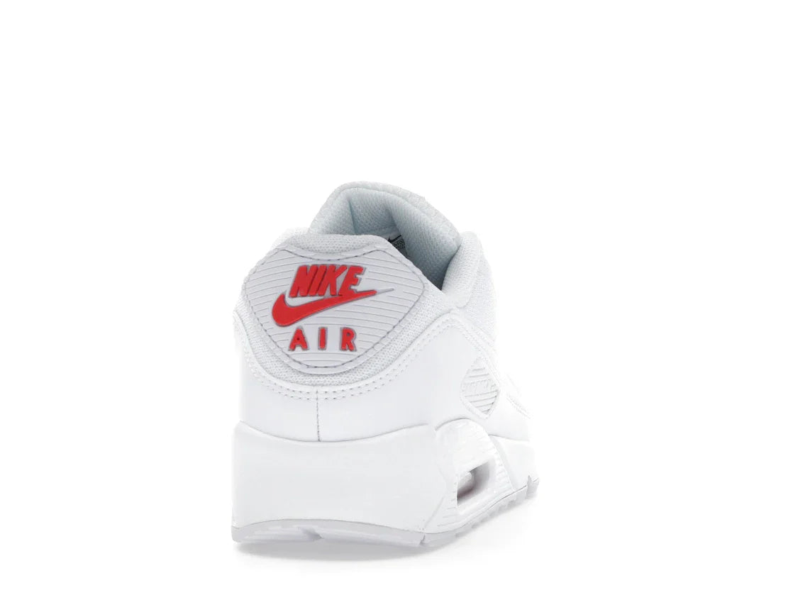 Nike Air Max 90 Weiß Hellkarmesinrot