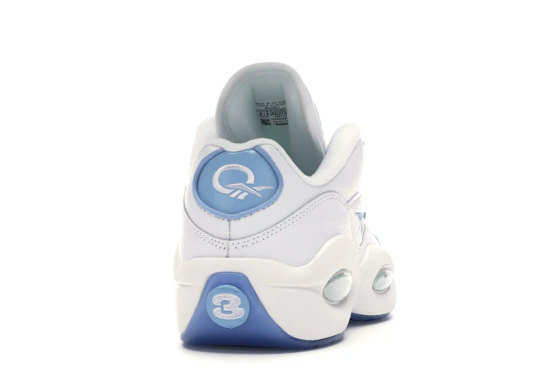 Reebok Question Low Patent Toe Carolina Blue