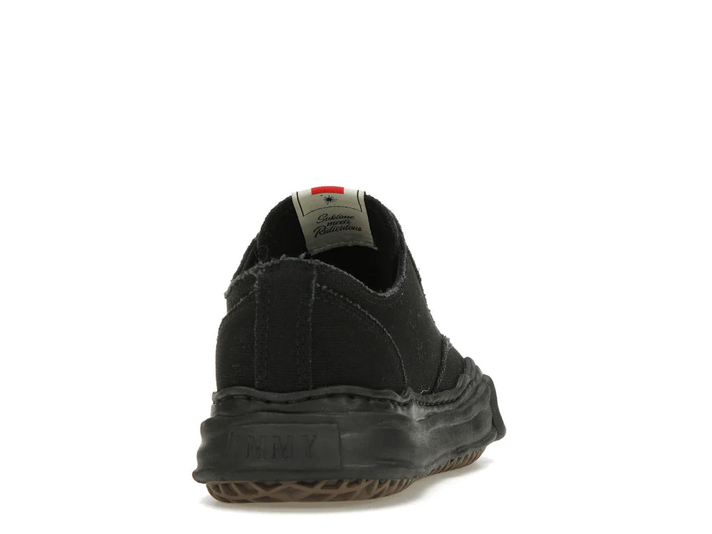 Maison Mihara Yasuhiro Peterson OG Sole Canvas Low Schwarz Schwarz