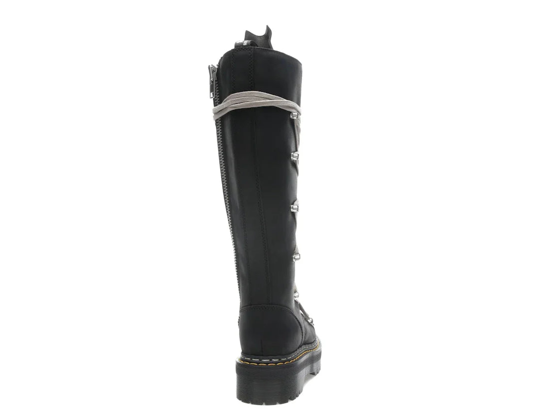 Dr. Martens 1460 DRKSHDW Quad Sole Pentalace Boot Rick Owens Schwarz