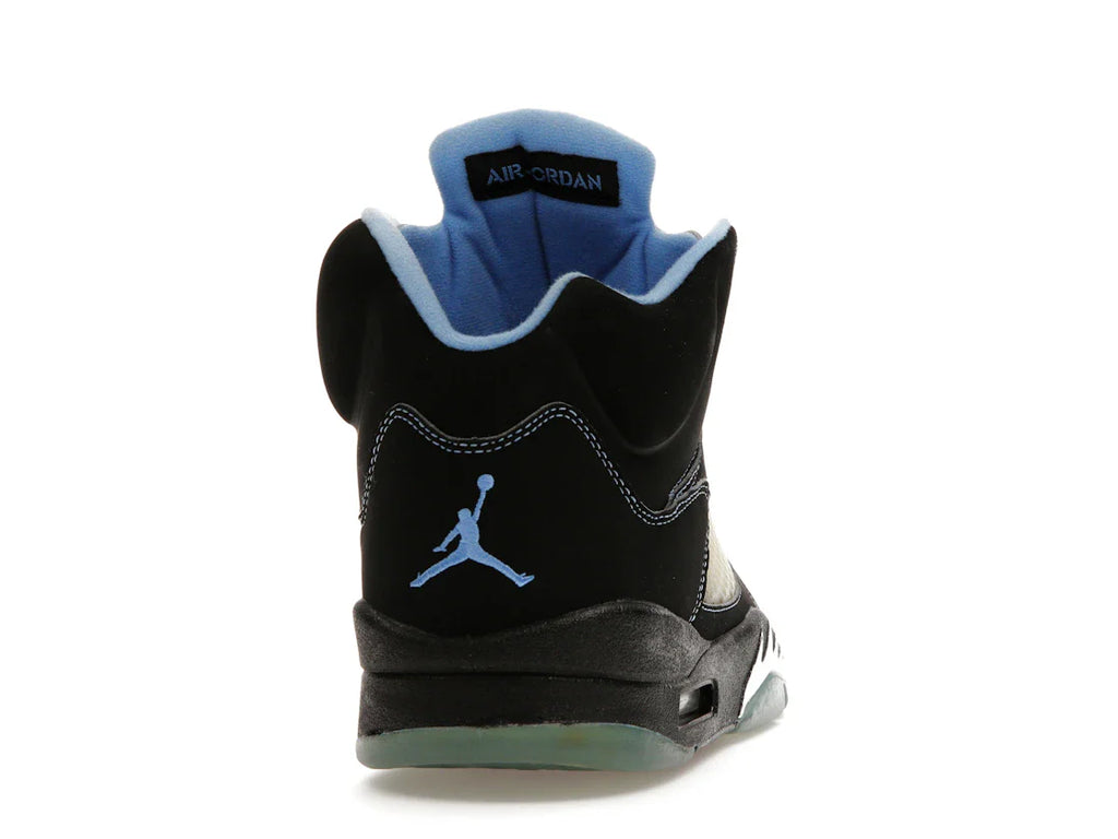 Jordan 5 Retro Schwarz/University Blue