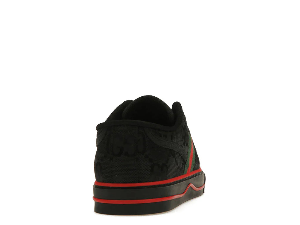 Gucci Off The Grid Tennis 1977 Low ECONYL Schwarz GG Grün Rot