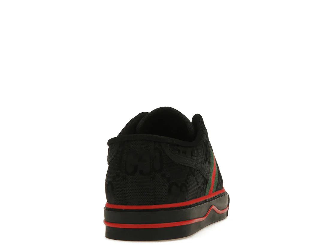 Gucci Off The Grid Tennis 1977 Low ECONYL Schwarz GG Grün Rot