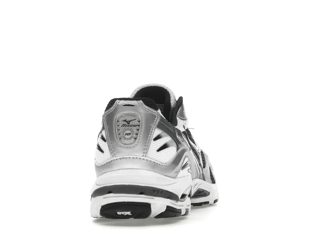 Mizuno Wave Rider 10 Weiß Silber Schwarz