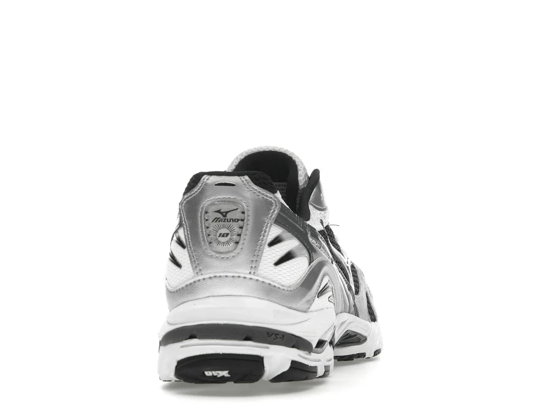Mizuno Wave Rider 10 Weiß Silber Schwarz