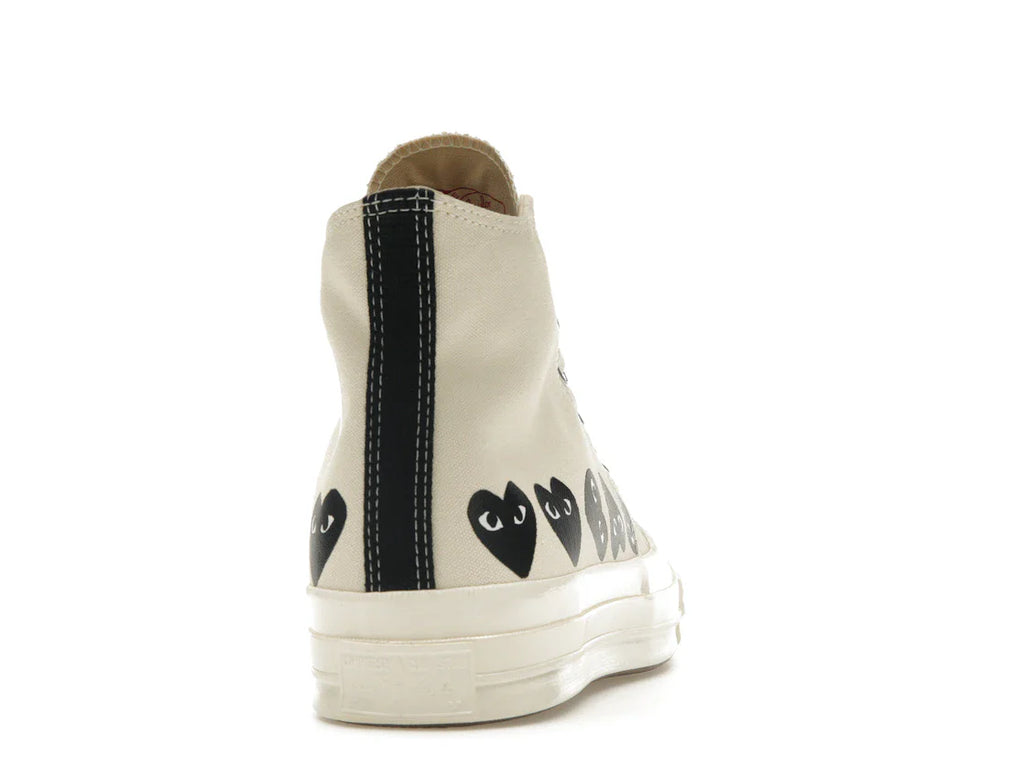 Converse Chuck Taylor All Star 70 Hi Comme des Garcons PLAY Multi-Heart Milk