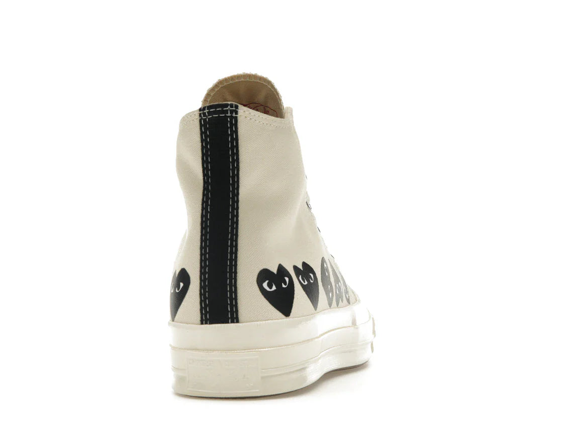 Converse Chuck Taylor All Star 70 Hi Comme des Garcons PLAY Multi-Heart Milk