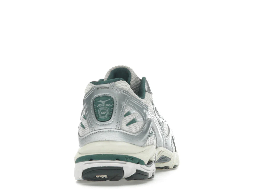 Mizuno Wave Rider 10 Weiß Schiefer Bistro Grün