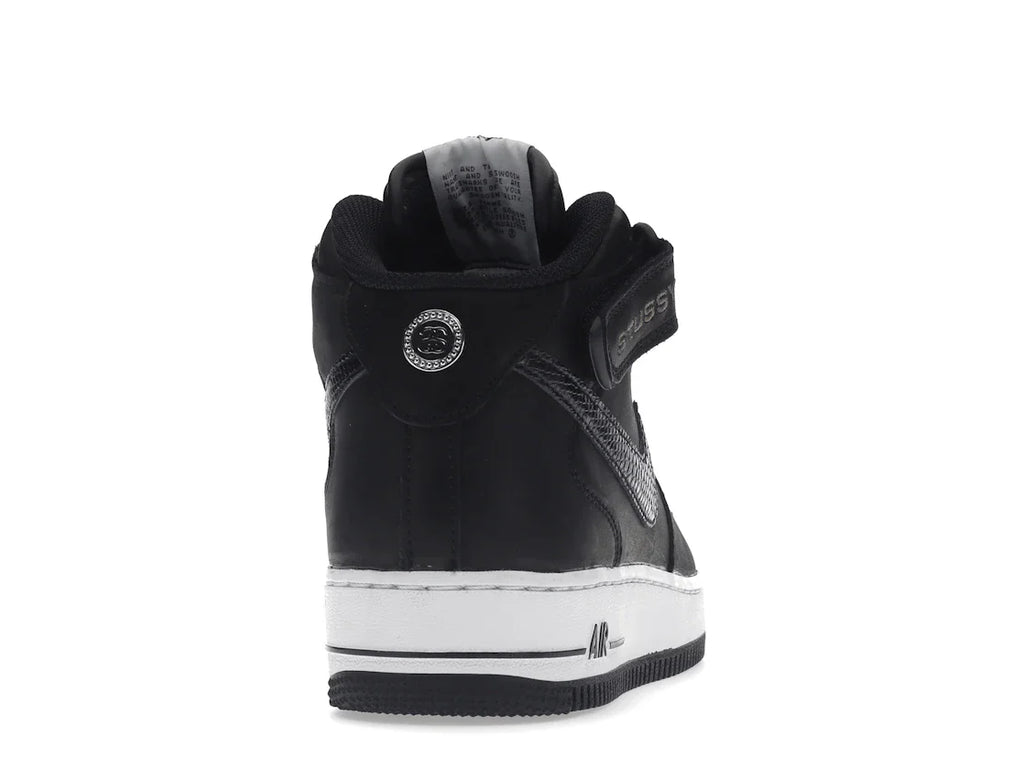 Nike Air Force 1 Mid Stussy Schwarz Weiß