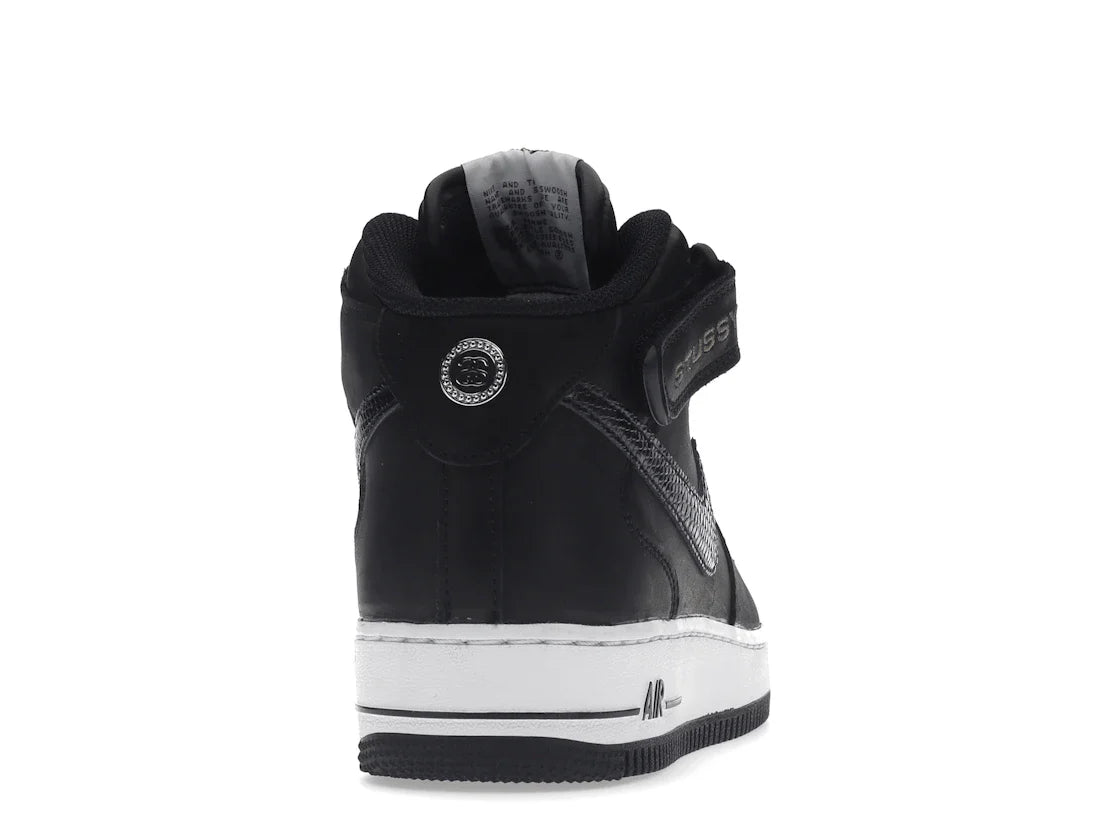 Nike Air Force 1 Mid Stussy Schwarz Weiß