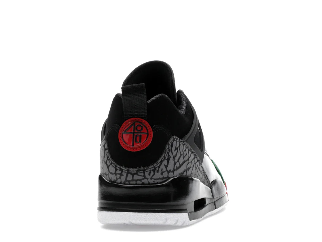Jordan Spizike Low Schwarz Klassisch Grün Weiß Varsity Rot