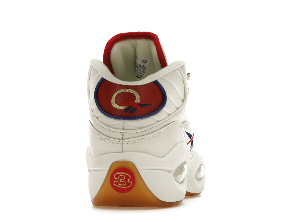 Reebok Question Mid Weiß Rot Blau