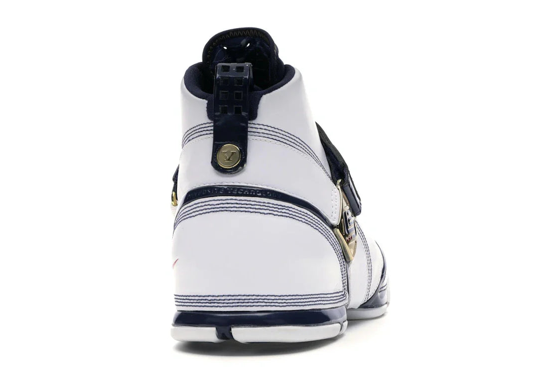 Nike LeBron 5 Weiß Navy Metallic Gold