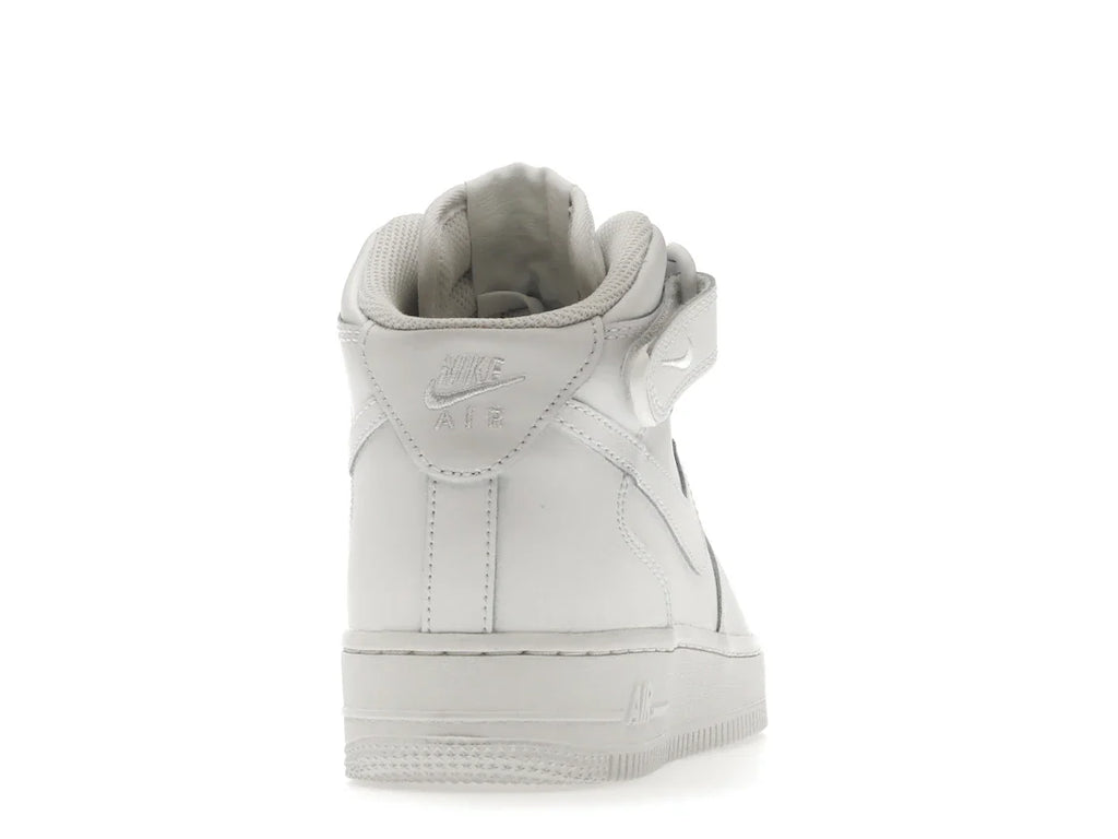 Nike Air Force 1 Mid LE Triple White (GS)