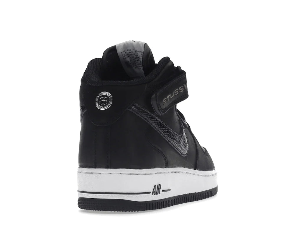 Nike Air Force 1 Mid Stussy Schwarz Weiß