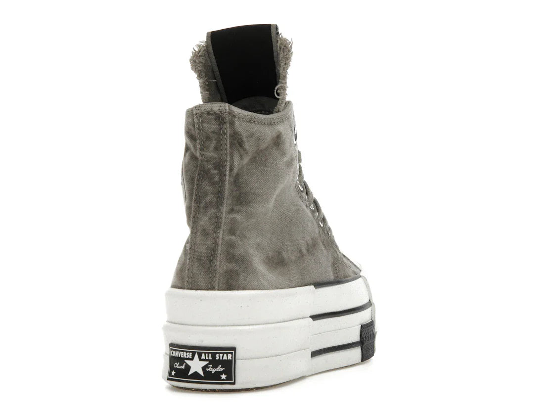 Converse DBL DRKSTAR Chuck Taylor All Star 70 Hi Rick Owens DRKSHDW Overdye Concrete
