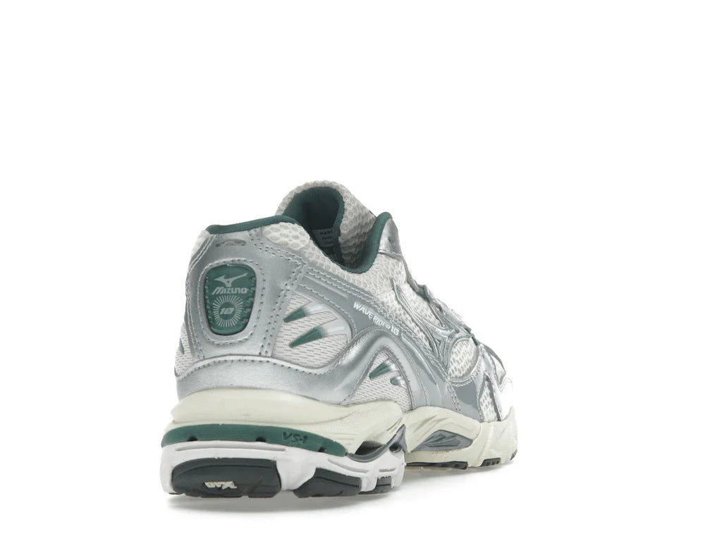 Mizuno Wave Rider 10 Weiß Schiefer Bistro Grün