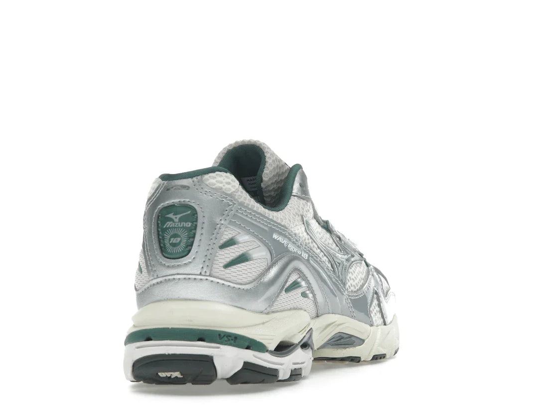 Mizuno Wave Rider 10 Weiß Schiefer Bistro Grün