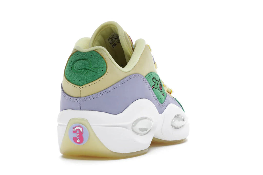 Reebok Question Low BBC Ice Cream Running Dog Gelbgrün
